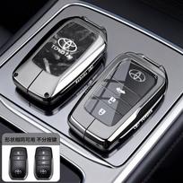 Tinka Toyota RAV4 raktų dėklui 23/24 RAV4 Fashion Plus versijos hibridiniam automobiliui metalinis visiškai dengiantis apvalkalas su sagtimi gray