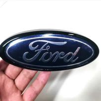 14.5x6.5cm Car Logo Emblem for Ford Escape Kuga CXKHD7 Fiesta Ranger Mondeo Fusion Edge Focus Mustang Front Hood Grille Sticker Styling