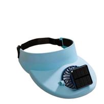 Strong Wind Summer Fan Sunhat Sun Protection Fisherman Hat Solar Fan Cap  Summer Activity