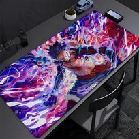 Hot Anime Mouse Pad One Piece Luffy Gamer Gaming Accessories Varmilo Keyboard Pad Pc Computer Rubber Desk Mat Carpet Mousepad 800x300x2mm blue