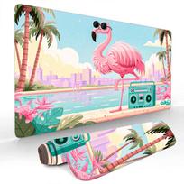 Stylish Pink Flamingos Mouse Pad Large Computer Office Game Table Mats Rubber Antislip Xxl Mouse Mat Hdp Long Desk Pads Mauspad 800x300x2mm pink