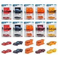 Hot Wheels JKY47-986A Pantone Assortment Sunset Race Diecast Cars Multicolor 10 Vehicle Box Ages 3 Plus black