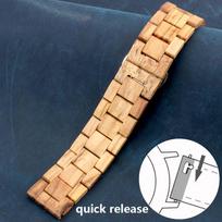 20 22mm Wooden Watchband for Huawei Watch GT 2e Pro Strap Wood Bracelet for Samsung Galaxy Watch Gear S2/S3 3 41 42mm 4 40/44mm 22mm black