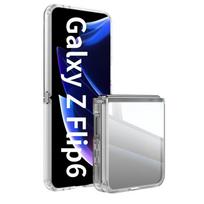 For Samsung Galaxy Z Flip6 Flip5 Flip 6 5 Metal Armor Back Transparent Tempering Shell Full Cover With Lens Film Super Anti-drop Case Protector Z Flip5