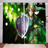 The Legend Of Zelda Namų Dekoras Svetainė Miegamasis Užuolaidos Blackout Užuolaidoms Žaidimų Virtuvės Aksesuarai Kalėdinės Dovanos 100x140cm green