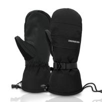 Winter Snowboard Gloves for Men  Outdoor Warm Windproof  Touch Screen Fleece Waterproof and Women's Interlocking Warm Gloves XL black
