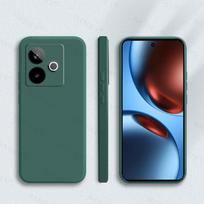 For Realme GT 7 dėklas For Realme GT 7 apsauginis nuo smūgių skysto silikono saldainių spalvos dėklas For Realme GT 7 dėklas 6.78 colio Realme GT 7 black