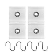 S Shaped Camping Awning Hooks Clips RV Tent Hangers Light Hangers with Holes Caravan Camperb for Camping RV Auto Accessories PC-4 White white