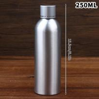 30/50/60/100/120/150/200/250ml aliuminio buteliukas su dangteliu Kosmetikos daugkartinio naudojimo buteliukai Sidabrinis dangtelis Aliuminio indelis Kelioninis buteliukas 250ML