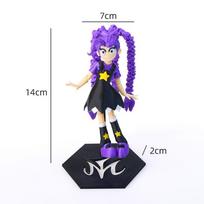 Cute 3D Printed Action Figure Desktop Ornament Stress Relief Fidget Toy Gift For Kids purple