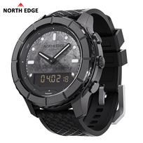 NORTH EDGE THARSIS Men Carbon Fiber Digital Watch 50M Waterproof Sports Outdoor Hiking Altimeter Barometer Compass Luminous Dial juoda