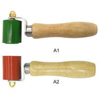 Pressure Roller Comfortable Grip Wood Handle PVC Waterproofing Heatproof Hand Pressure Red Roller