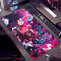 XXL  Anime Gaming Mouse Pad Hazbin Hotel Game Player Computer Accessories Tabletop Laptop Keyboard Pads Coaster PC Gamer Carpets 30cmx80cm
