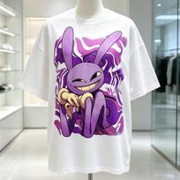 New The Amazing Digital Circus Jax Graphics Tshirt Unisex Women Summer Cotton Clothing Cartoon Short Sleeve Tops Streetwear XL purple