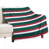 Leicester Tigers regbio klubo spalvos - Dryžuotas pledas Turistiniai pledai Kūdikiui Šiltas žiemai Individualūs pledai 75cm*90cm brown