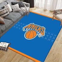 York Knicks Flannel Pattern Square Carpet,Area Rug,Carpet Rug for Living Room Bedroom Sofa Playroom Decor,Non-slip Floor Mat 40x60cm( 15x23in ) orange