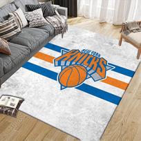 York Knicks Flannel Pattern Square Carpet,Area Rug,Carpet Rug for Living Room Bedroom Sofa Playroom Decor,Non-slip Floor Mat 60x90cm( 23x35in )