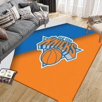 York Knicks Flannel Pattern Square Carpet,Area Rug,Carpet Rug for Living Room Bedroom Sofa Playroom Decor,Non-slip Floor Mat 70x100cm( 27x39in )