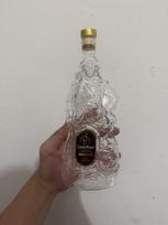 Novelty Pirate Shape Glass Decanter for Whiskey Rum Bourbon Decorative Liquor Bottle Home Bar Accessories gray