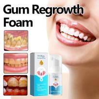 Oralhoe Gum Foam Mousse Cleaning Tooth Tartar Care Gum Cleaning Tooth Cavity Prevention Fresh Breath Mousse one size white