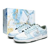 Nike Dunk LOW Atlantis Heart, Shopping Bag Lightweight Low top Skateboard Shoes Unisex Sky Blue DV0833-111(Team920-BOX) 36 white