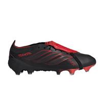 adidas Predator Elite sulankstoma liežuvio dalis FG Pagrindinė juoda Ryškiai raudona Unisex sportbačiai KK4190 41⅓