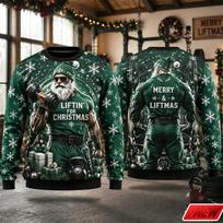 3d Print Gym Santa Claus Pattern Christmas Sweatshirt Men Santa Present Training Pullover Funny Xmas Style Family Party New Top S