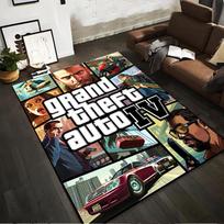 Grand Theft Auto IV game-inspired print rug. Non-slip rug suitable for living room and bedroom sofas sofas. 60x90cm( 23x35in )