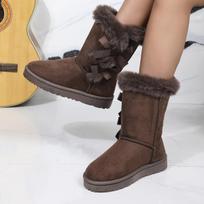 Winter Boots Fur Women's Snow Boots Low-top Warm Fur Shoes Men's and Women's Winter Short Boots Super Mini Outer Wear Non-slip 41