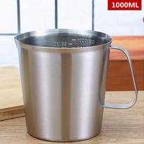 Sojų vaško žvakių gamybos rinkinys: Sustorintas nerūdijančio plieno puodas ir puodelis 1L Dahua wax cup with scale