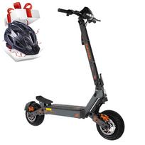 Kukirin G4 2000W Didelio našumo elektrinis paspirtukas 60V 20Ah baterija, 11  ratai, 65km didžiausias nuotolis, 3 greičiai, LED ekranas, IP54, diskiniai stabdžiai G4+Helmet (Split Up, 2 parcels) juoda