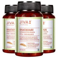 Jiva Shatavari Tablets 500mg For Women's Wellness And Daily Balance 120 Tablets Pack Of 3 Natural Herbal Supplement Daily Support