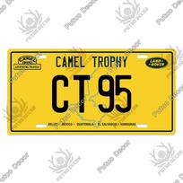 Putuo Decor Camel Trophy Vintage Metal Sign License Plate Plaque Metal Vintage Wall Decor for Garage Racing Car Club Home Decor 30x15cm