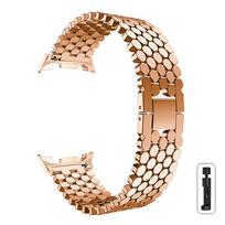 Nerūdijančio plieno dirželis Samsung Galaxy Watch 8/8 classic 46mm 40 40 44mm Metalinis laikrodžio apyrankės dirželis Correa For Samsung Ultra band Galaxy Watch 8 40mm beige