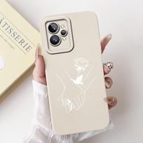For Realme GT2 Pro 5G Case GT 2 Cover Cute Love Heart Silicone Soft Phone Cases For Realme GT Neo2 Bumper RealmeGT Neo 3T Fundas Realme GT2 Pro white