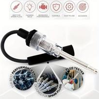 Uždegimo žvakės testavimo jungtis, Variklio uždegimo diagnostikos įrankis, Greitai aptinka variklio užvedimo problemas, Universalus automobilių remonto testavimo priedas 1 black