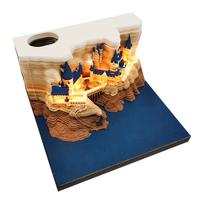 2026 Treehouse 3D Pop-up Sticky Notes, Creative Gradient Tearable Birthday Gift, TIKTOK-Inspired Style. 230 pages
