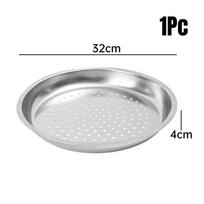 28/30/32/34cm Dumplings Fish Steaming Tray Stainless Steel Kitchen Wok New Steamer 34cm