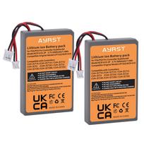 For SONY PS4/ PS4 Pro slim LIP1522 & KCR1410 Dualshock 4 V1 V2 Wireless Controller Playstation GamePad 2000mAh Replace Battery 2 Pcs Batteries gray