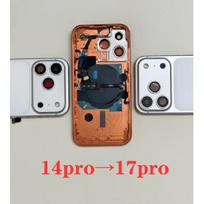 Pasidaryk pats galinis korpusas iPhone 14 Pro, panašus į 17 Pro, galinis dangtelis 14 Pro į 17 Pro, 14 Pro į 17 Pro korpusas, 14 Pro iki 17 Pro 14Pro To 17Pro Blue black
