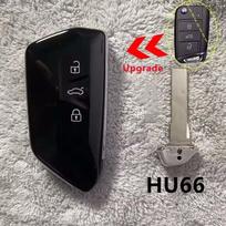 DIYKEY Modifikuotas automobilio rakto korpusas VW Volkswagen Golf MK8 Polo Tuguan Skoda Superb Octavia SEAT MQB Atlenkiamas Atnaujinimas gray