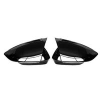 Fit For Volkswagen VW ID.4 ID4 ID.6 ID6 2021 2023 Car Rearview Side Mirror Cover Wing Cap  Rear View Case Trim Carbon Fiber black