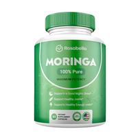 Rosabella moringos kapsulės, gryni moringos Oleifera lapai, maksimali koncentracija, 60 kaps. 60 Capsules