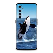 Orca vandenyno mielas kardasparnis Telefono dėklas Skirtas Realme 12 11 10 9 8 5G 7 6 GT5 GT3 GT2 Pro C21 C11 C25 C35 GT Neo 2 3 3T 5 Dangtelis For Realme 12 Pro black