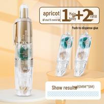 Press-activated Transparent Double-sided Adhesive Tape - Residue-free Student Hand Account Sticker Glue Pen white