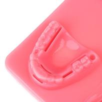 Dantenų odos siuvimo chirurginės praktikos medicininis odos siuvimo padėklas laboratorinis modelis silikoninis periodontito siuvimo modelis mokymo rinkinys pink