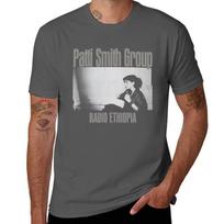 Patti Smith Group Radio Ethiopia TShirt Unisex T Shirt Cotton High Quality Graphic T Shirts For Unisex TShirt 3XL gray