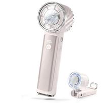 CICIBELLA Hand Fan 2026 Innovative Model-26 Instant Cooling Foldable Powerful Plate 90 Angle Adjustment Silent Portable 100 Levels Wind Power Compact white