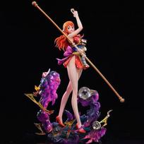 30cm One Piece Nami Anime Action Figure Pc Case Model Ornament Periphery Gift  Car Pvc Statue Collectible Room Decoration Figure brown