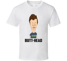 Butt-head Beavis And Butt-head Cartoon Character Fan T Shirt XXXL white